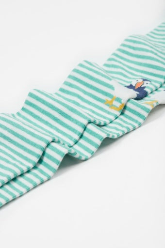 Frugi Norah Tights - Moss/Puffin