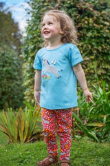 Frugi Libby Printed Leggings Donkey Drove