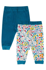 Frugi Poppy Reversible Pull Ups - Boat Blue/Wild Woods