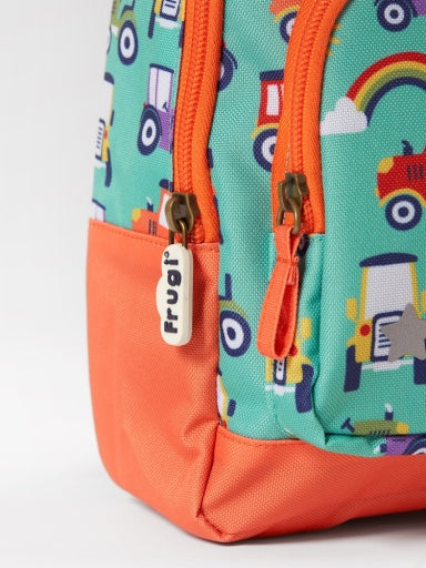Frugi Little Adventurers Backpack - Terrific Tractors