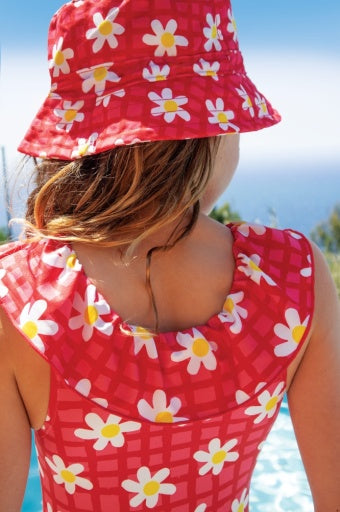 Frugi Harbour Adjustable Swim Hat - Daisy Chain