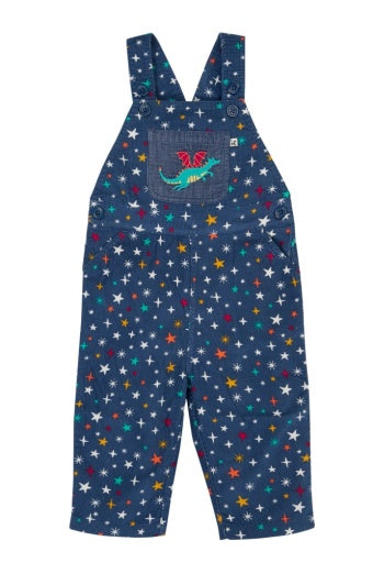 Frugi Durgan Printed Dungaree - Rainbow Galaxy