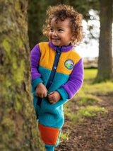 Frugi Coorie Cord Fleece Suit - Hotchpotch/Nature