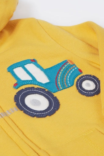Frugi Carbis Hoodie - Bumblebee/Tractor