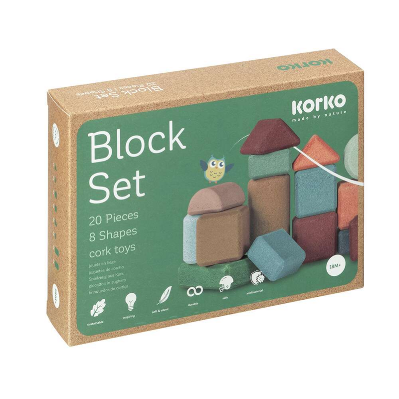 Korko Small Architect Cork Block Set