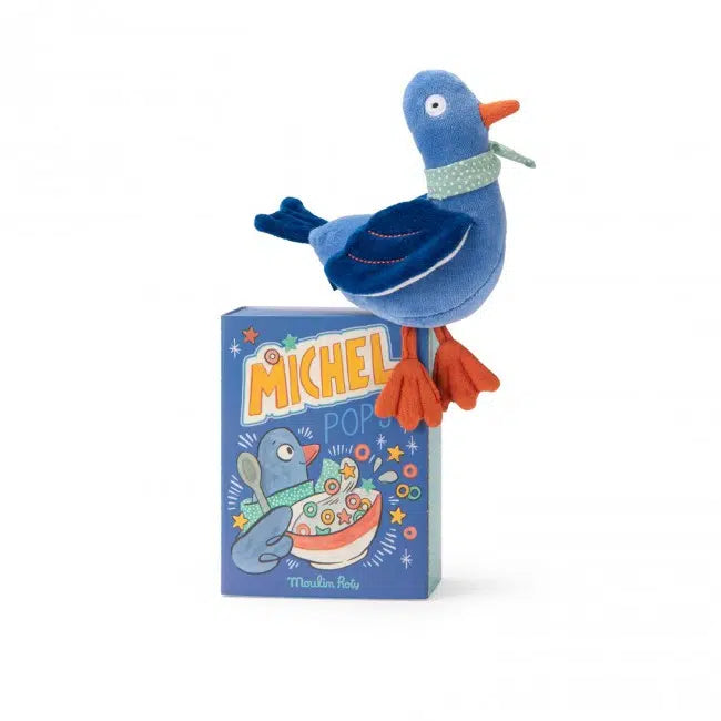 Moulin Roty Michel Pigeon Rattle - Puce & Pilou