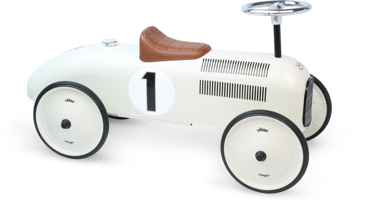 Vilac Off-White Ride on Vintage Car