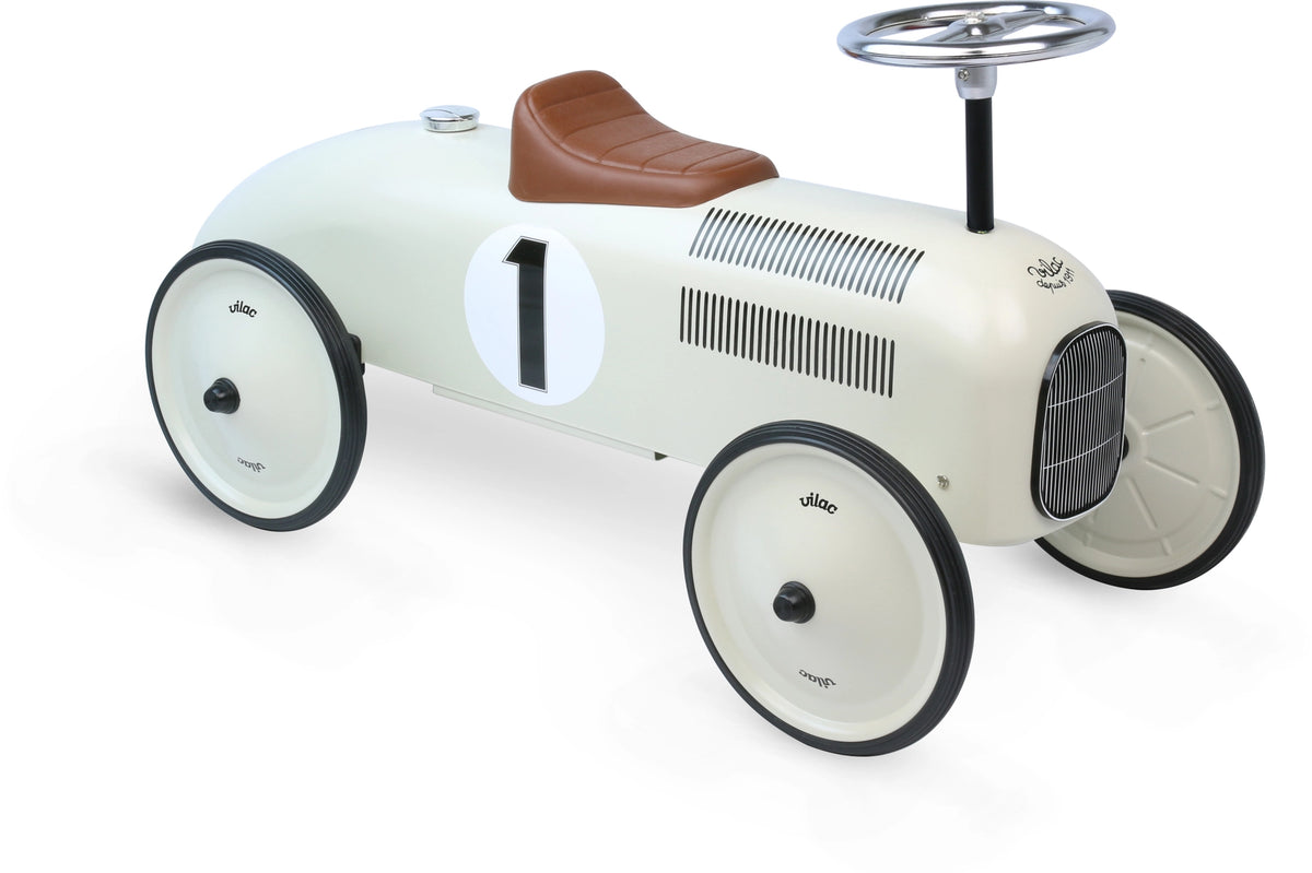 Vilac Off-White Ride on Vintage Car