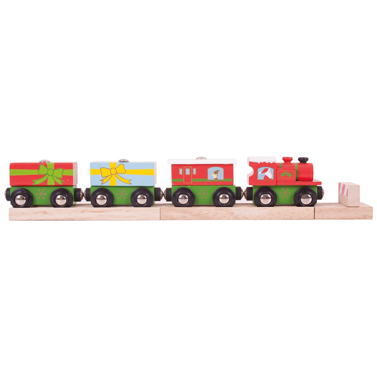 bigjigs wooden christmas train