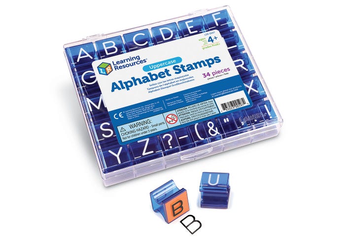 Uppercase Alphabet & Punctuation Stamps
