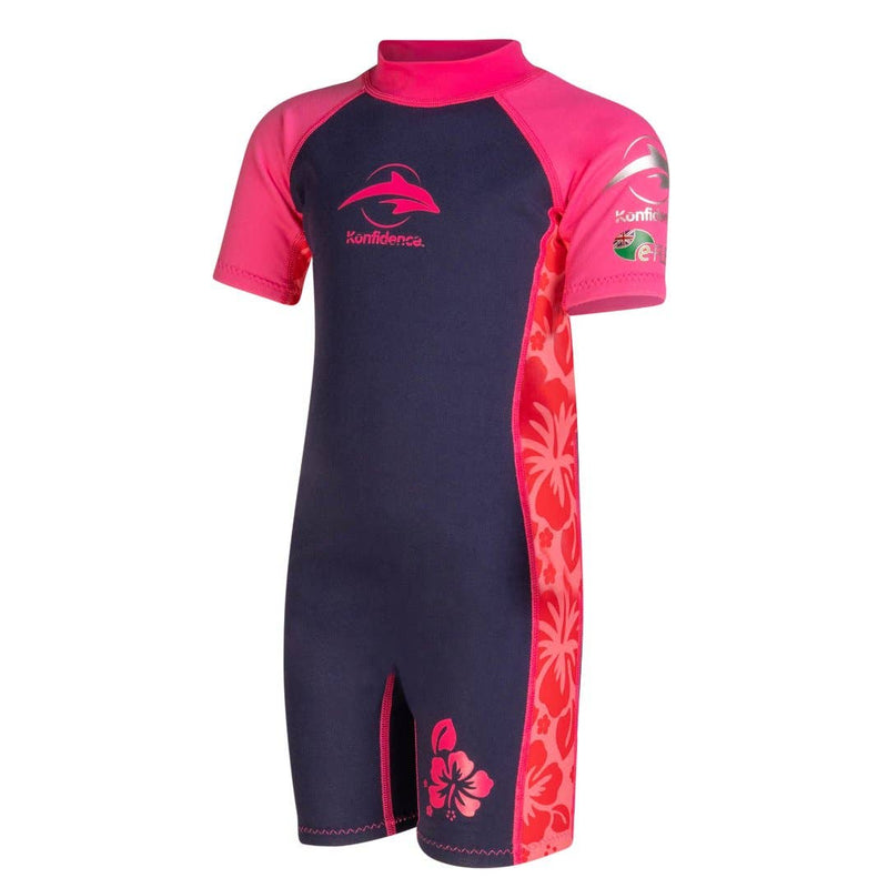 Splashy Wetsuit with E-flex - Pink Oahu Hibiscus