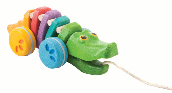 plan toys rainbow crocodile aligator 1st birthday present