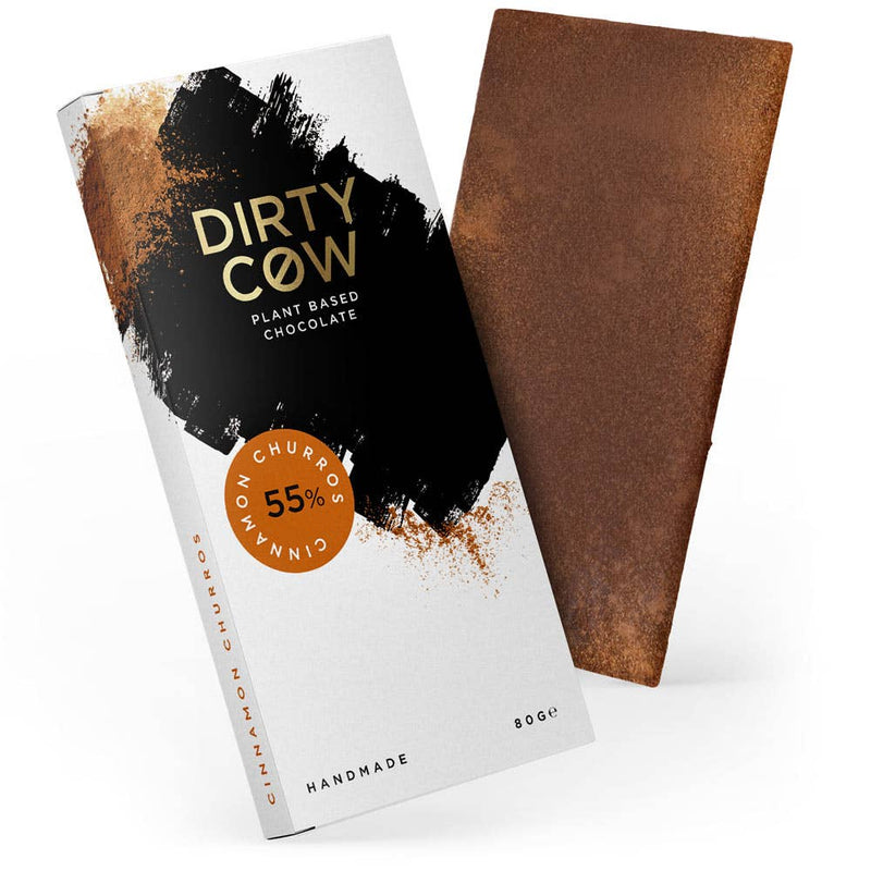 Dirty Cow Cinnamon Churros Plant Based Vegan Chocolate