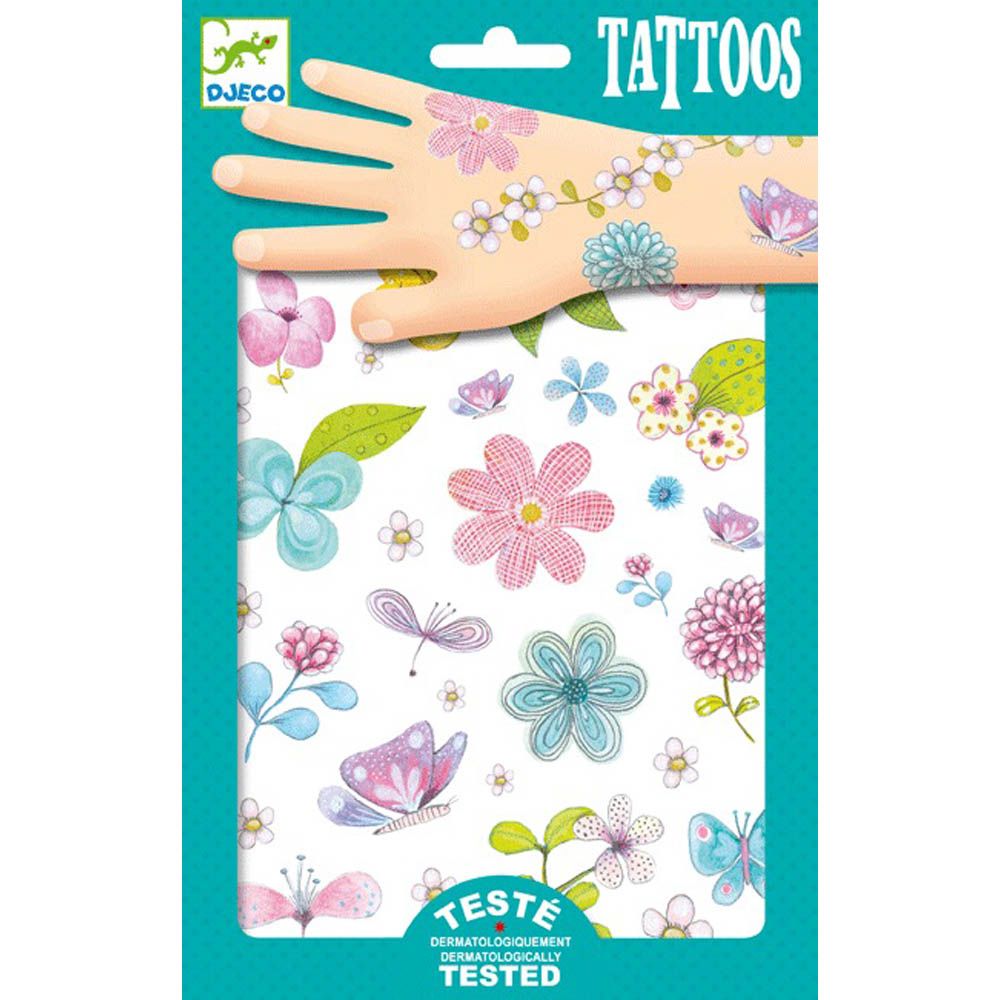 Djeco Tattoos - Fair Flowers of the Fields