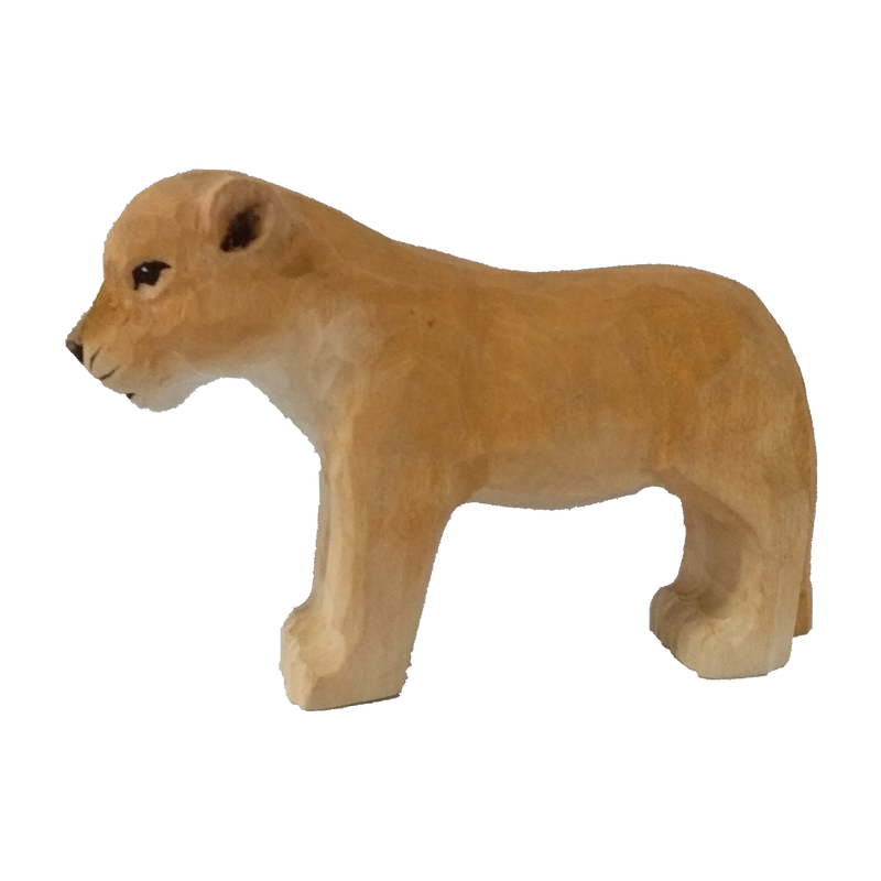 Wudimals® Wooden Lion Cub Animal Toy