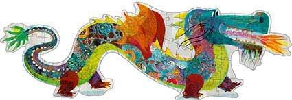 Djeco Leon The Dragon Puzzle - 58 Piece
