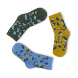 3 Pack Camo Kids Sustainable Fashion Ankle Socks for Boys and Girls