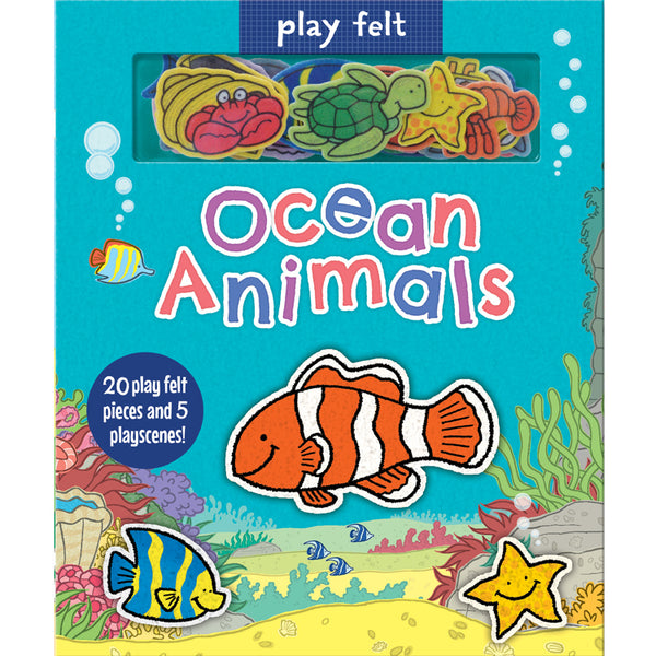 play felt ocean animals childrens book