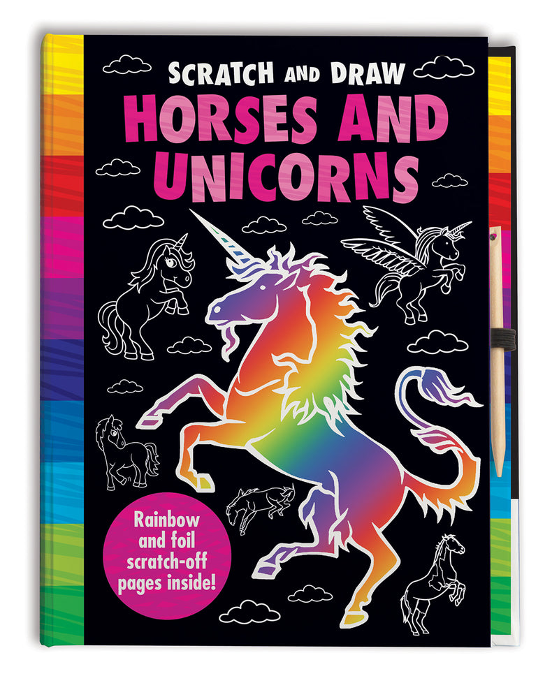 Horse & Unicorn Scratch & Draw Book