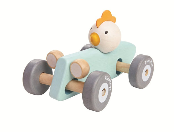 Plan Toys Chicken Racing Car - Blue
