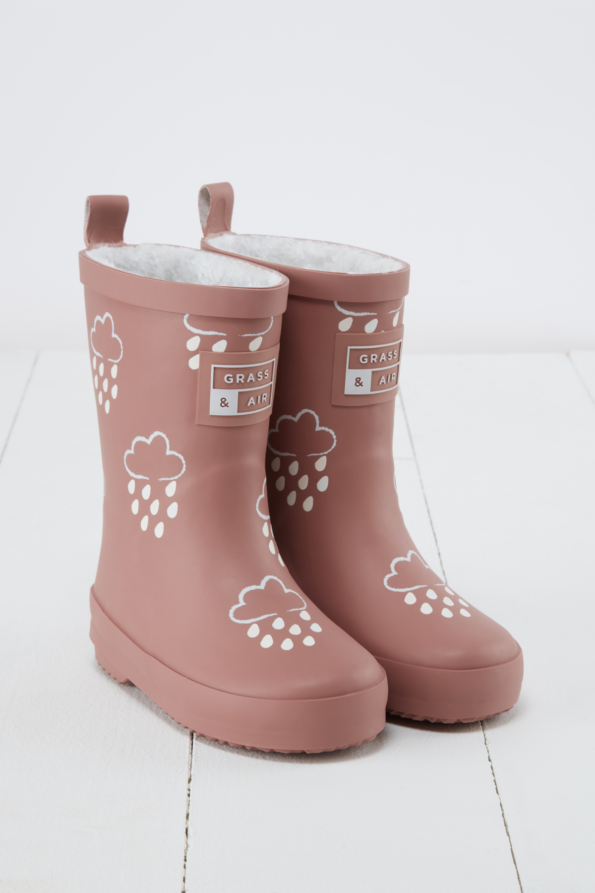 Grass+Air Rose Colour-Changing Kids Wellies