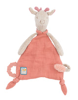 Moulin Roty Giraffe Comforter with Pacifier Holder