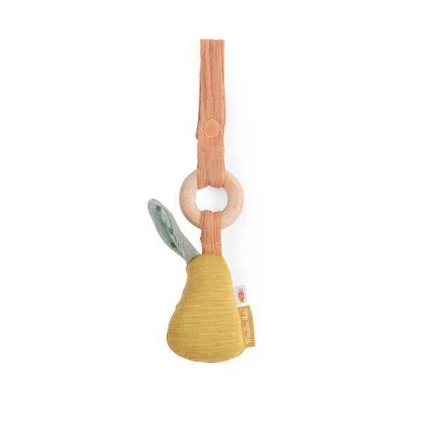 Moulin Roty Pear Teething Rattle Trois Petits Lapins
