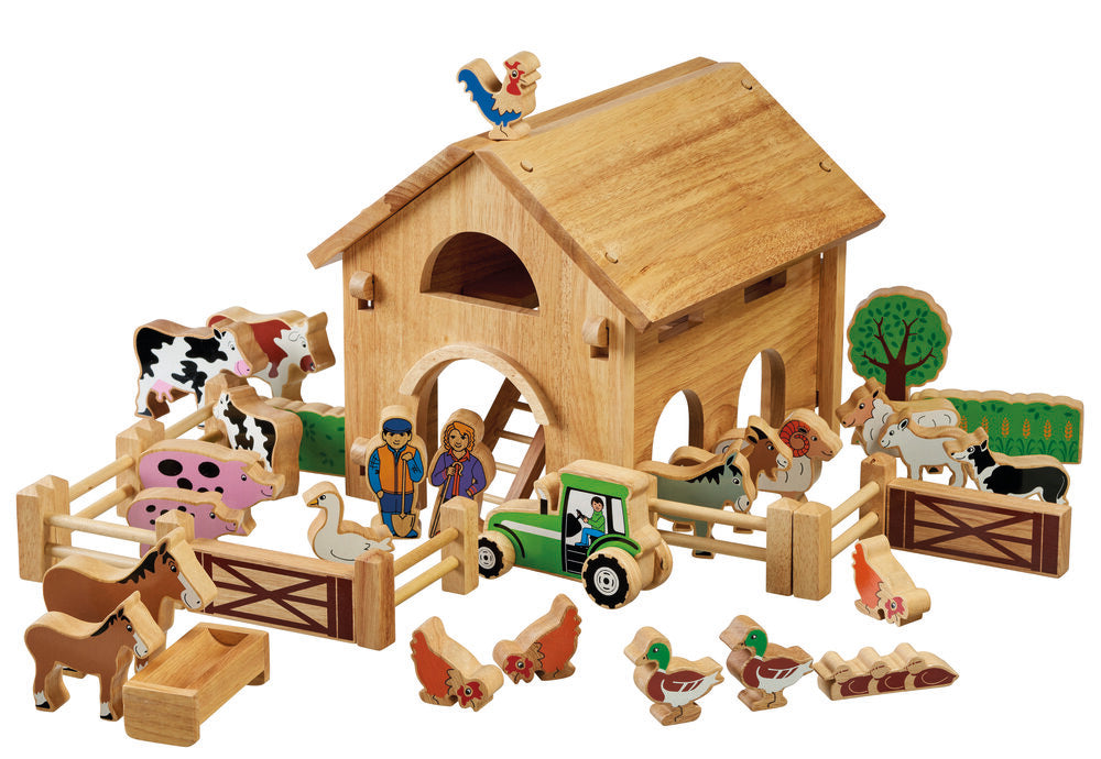 Lanka Kade Deluxe Farm Barn Set With Colourful Characters