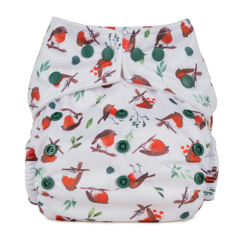 Baba & Boo One Size Nappy - Robins