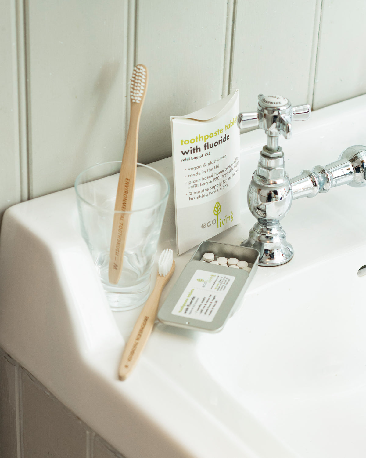Eco Living Toothpaste Tablets - With Flouride