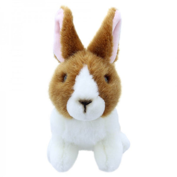 Wilberry Minis Soft Toy - Brown & White Rabbit