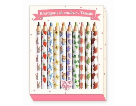 Djeco 10 Mini Colouring Pencils