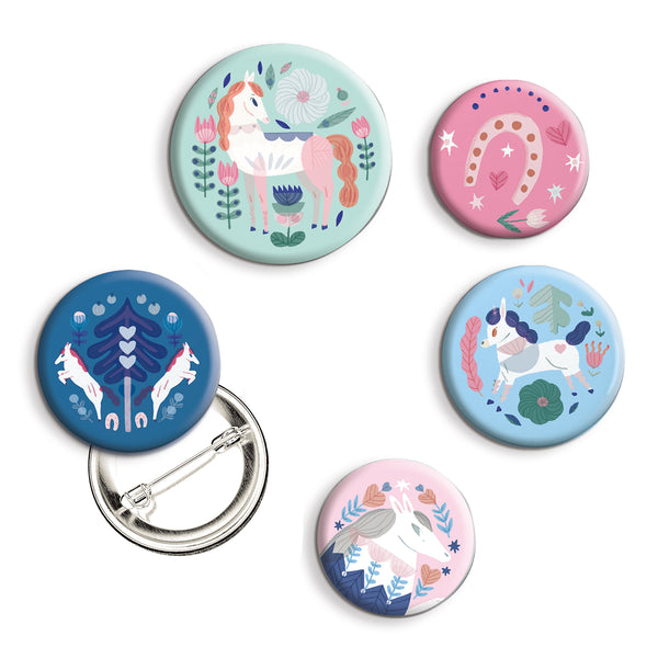 Djeco Lovely Badges - Horses