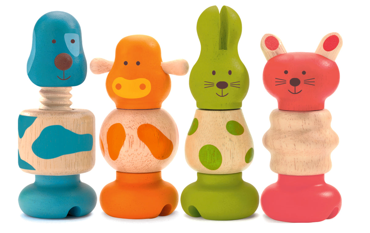 Djeco Vis Stacking And Turning Animals