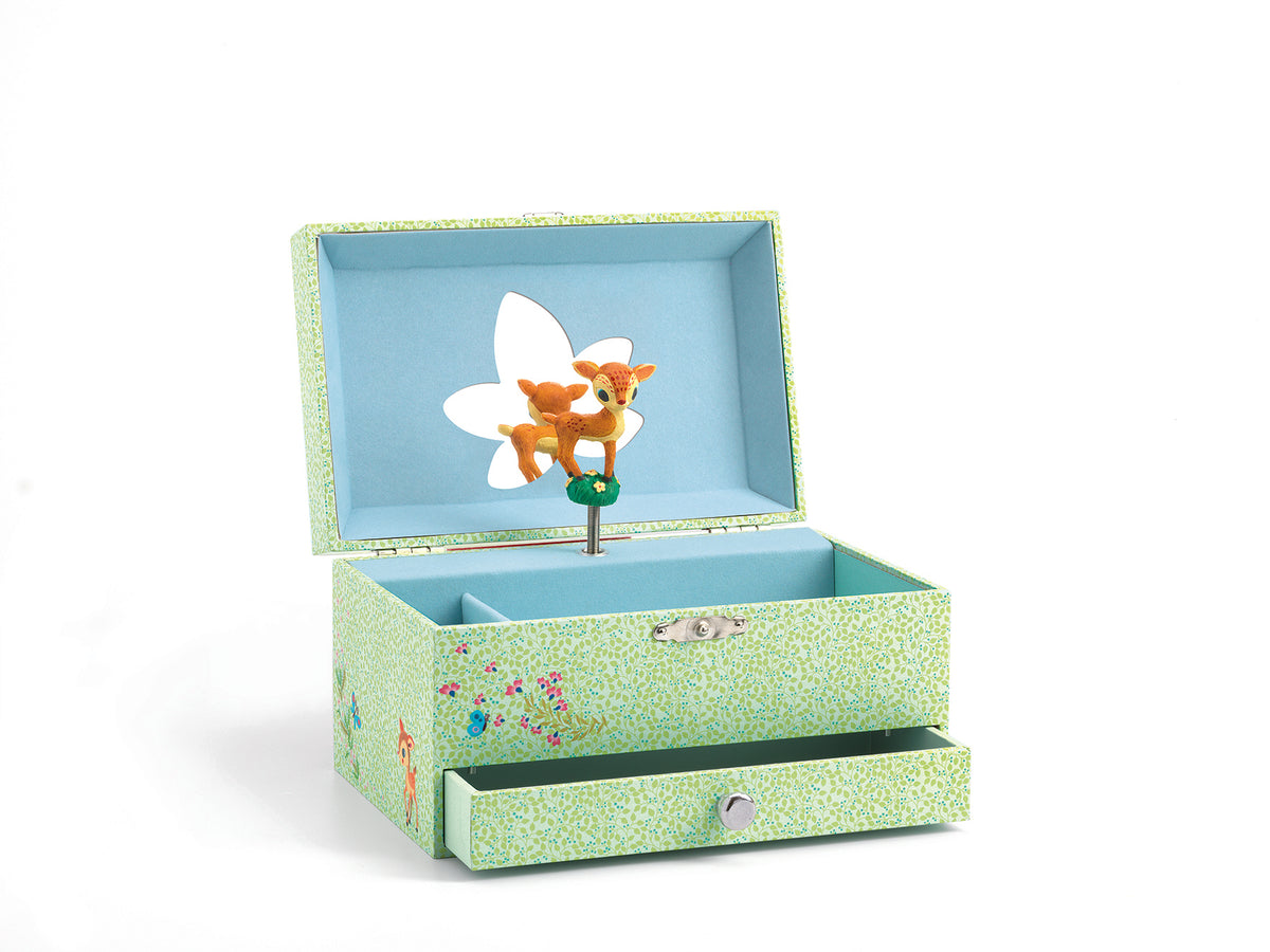 childrens musical jewelery box - deer