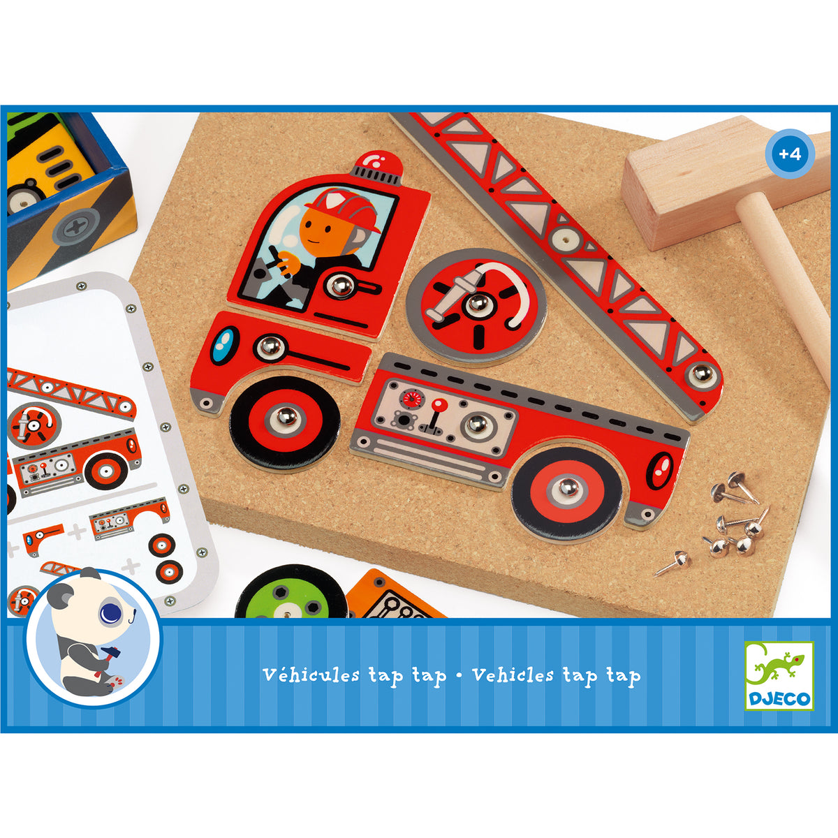 Djeco Tap Tap Vehicles Pin Board