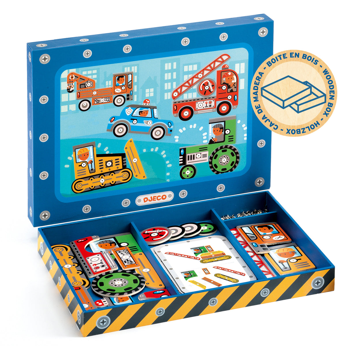 Djeco Tap Tap Vehicles Pin Board