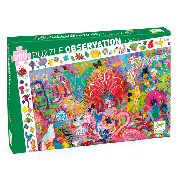 Djeco Rio Carnival Observation Puzzle - 200 Pieces