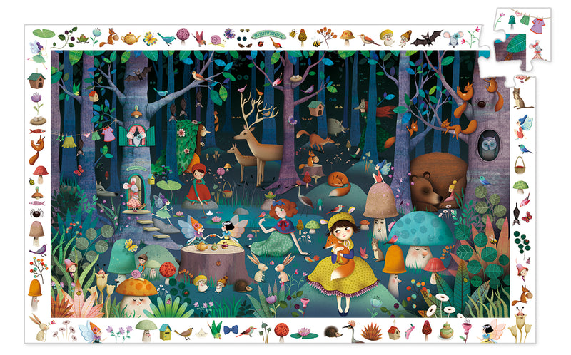 Djeco Enchanted Forest Observation Puzzle - 100 pcs