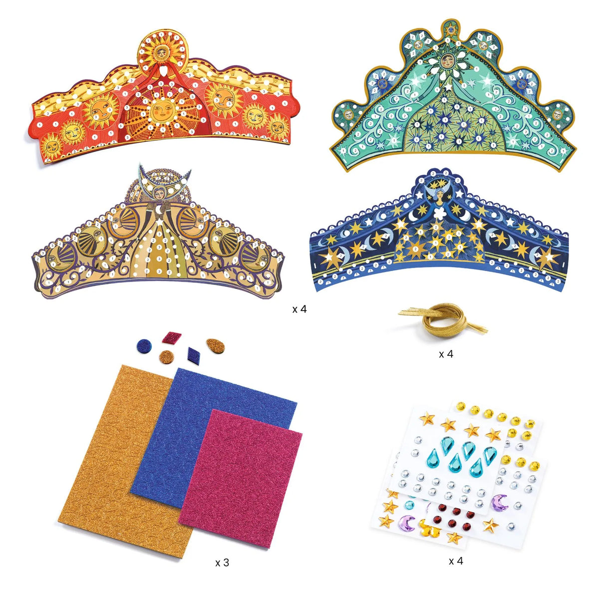 Djeco Diy Mosaic Tiaras - Enchantress