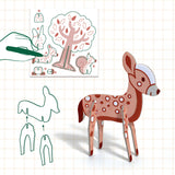 Djeco DIY Animals Kit - Woodland
