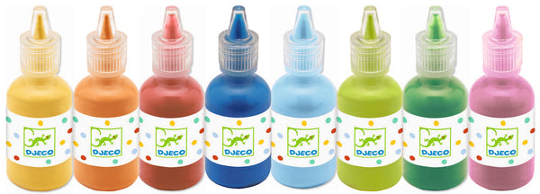 Djeco 8 Bottles Of Poster Paints