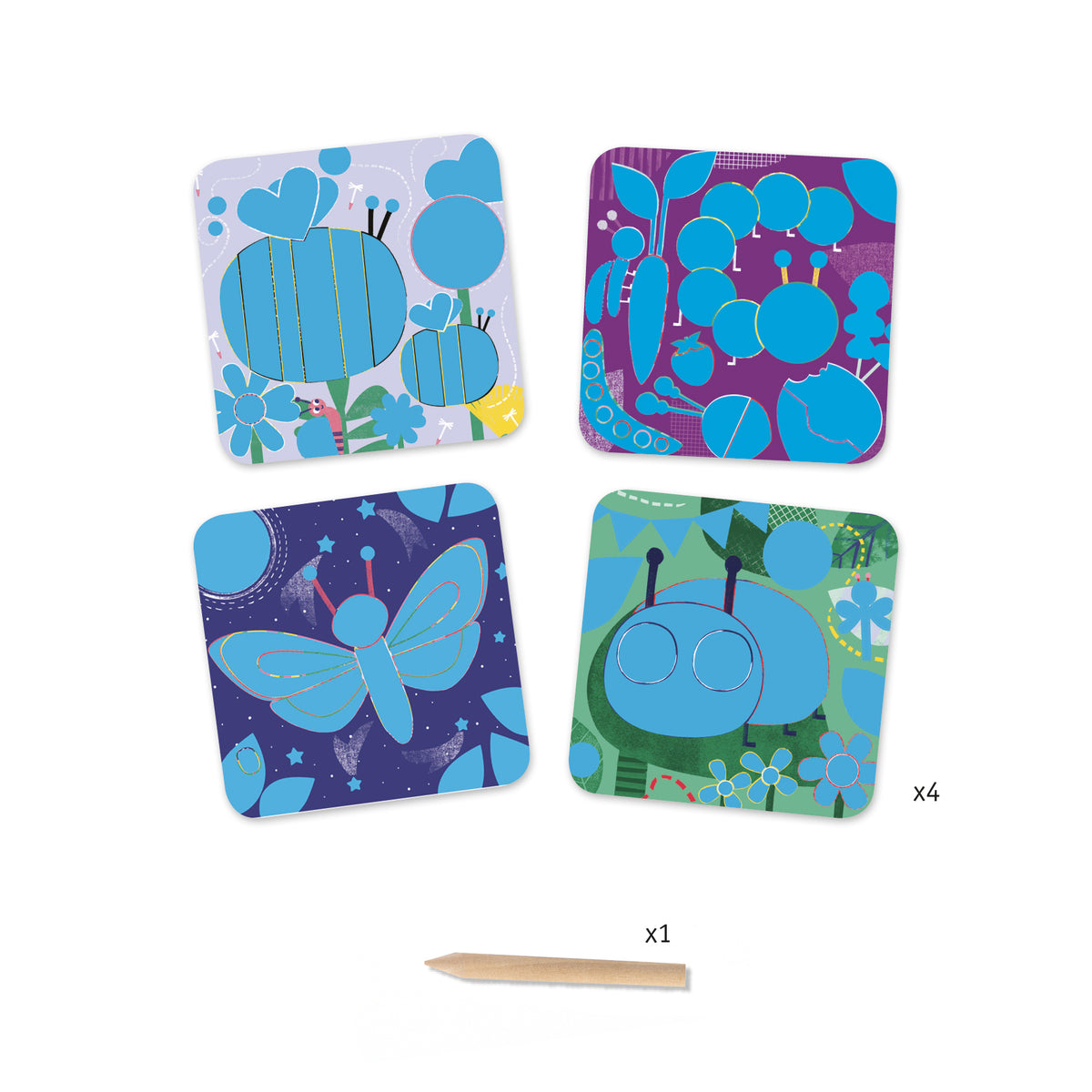 Djeco Scratch Cards - Bugs