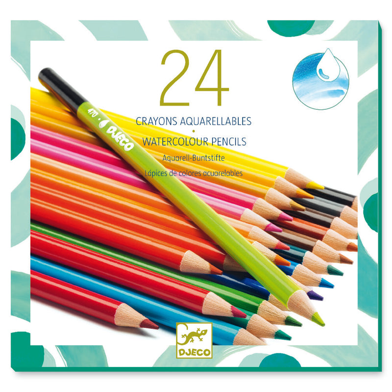 Djeco Colours - 24 Watercolour Pencils