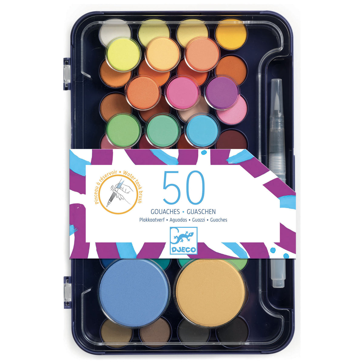Djeco Colours - Artist's Watercolour Palette 50