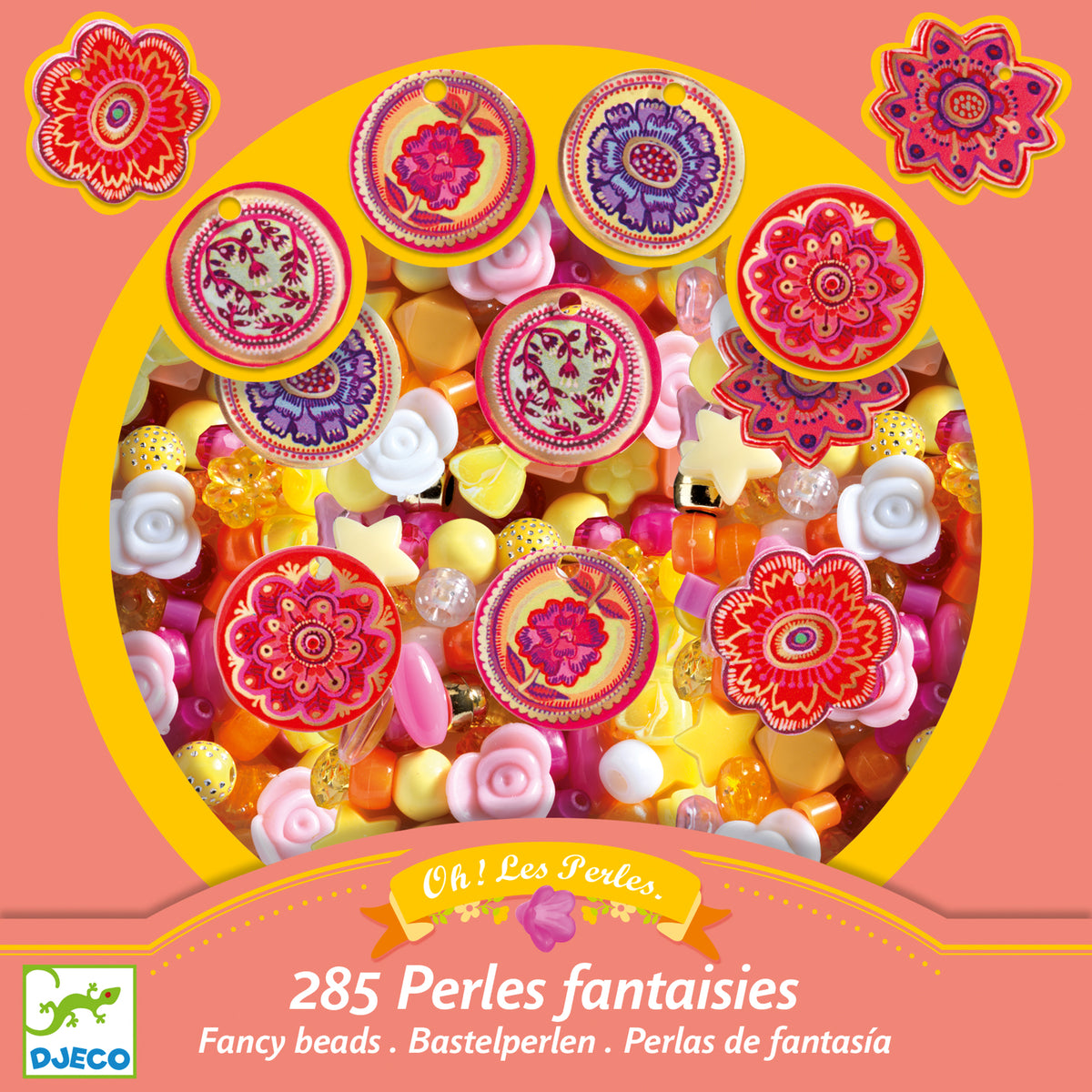 Djeco Abundance Jewellery Beads - Flowers