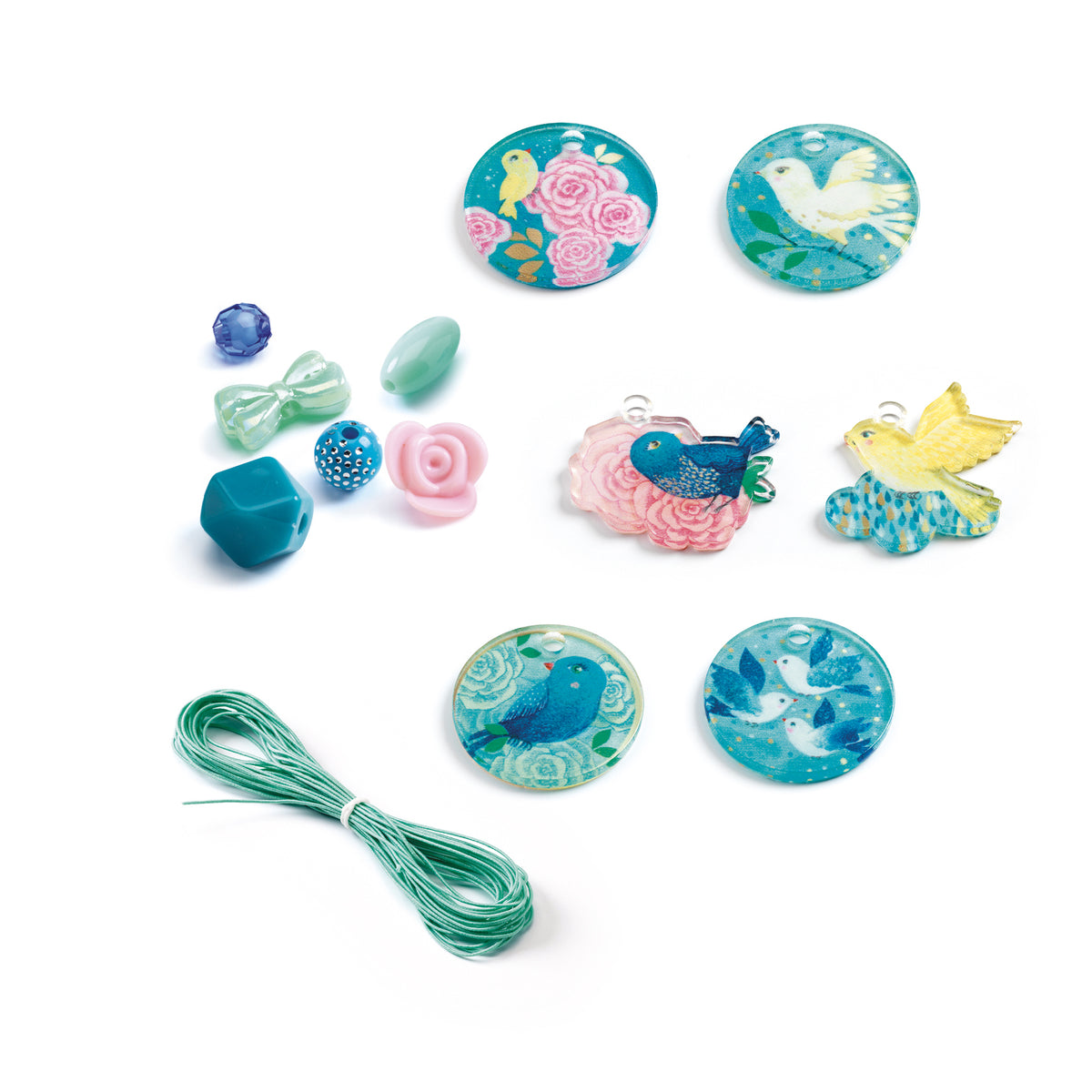 Djeco Abundance Jewellery Beads - Birds