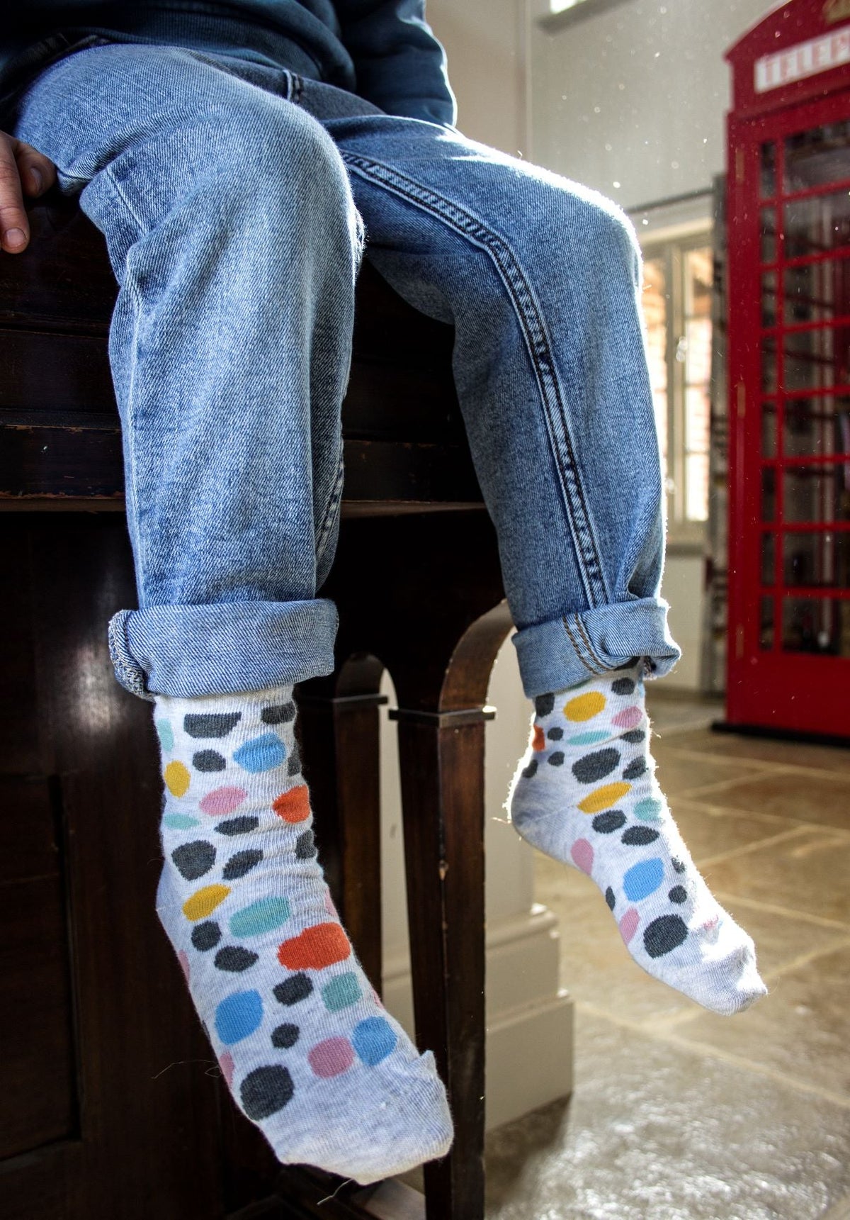 3 Pack Spots Kids Sustainable Fashion Ankle Socks for Boys and Girls