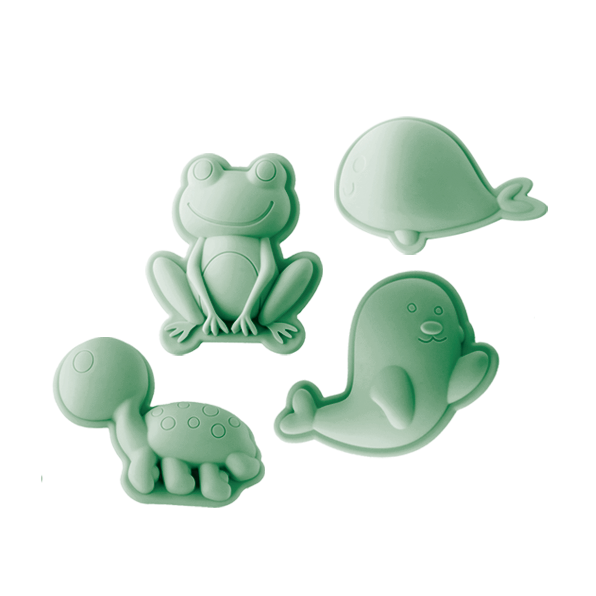 Scrunch Frog Set of Sand Moulds - Colour Choices