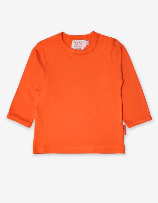 Toby Tiger Organic Orange Basic LS T-Shirt